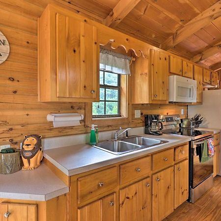 Quaint Log Cabin With Views Near West Jefferson Warrensville المظهر الخارجي الصورة