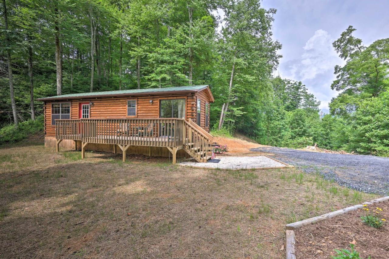 Quaint Log Cabin With Views Near West Jefferson Warrensville المظهر الخارجي الصورة